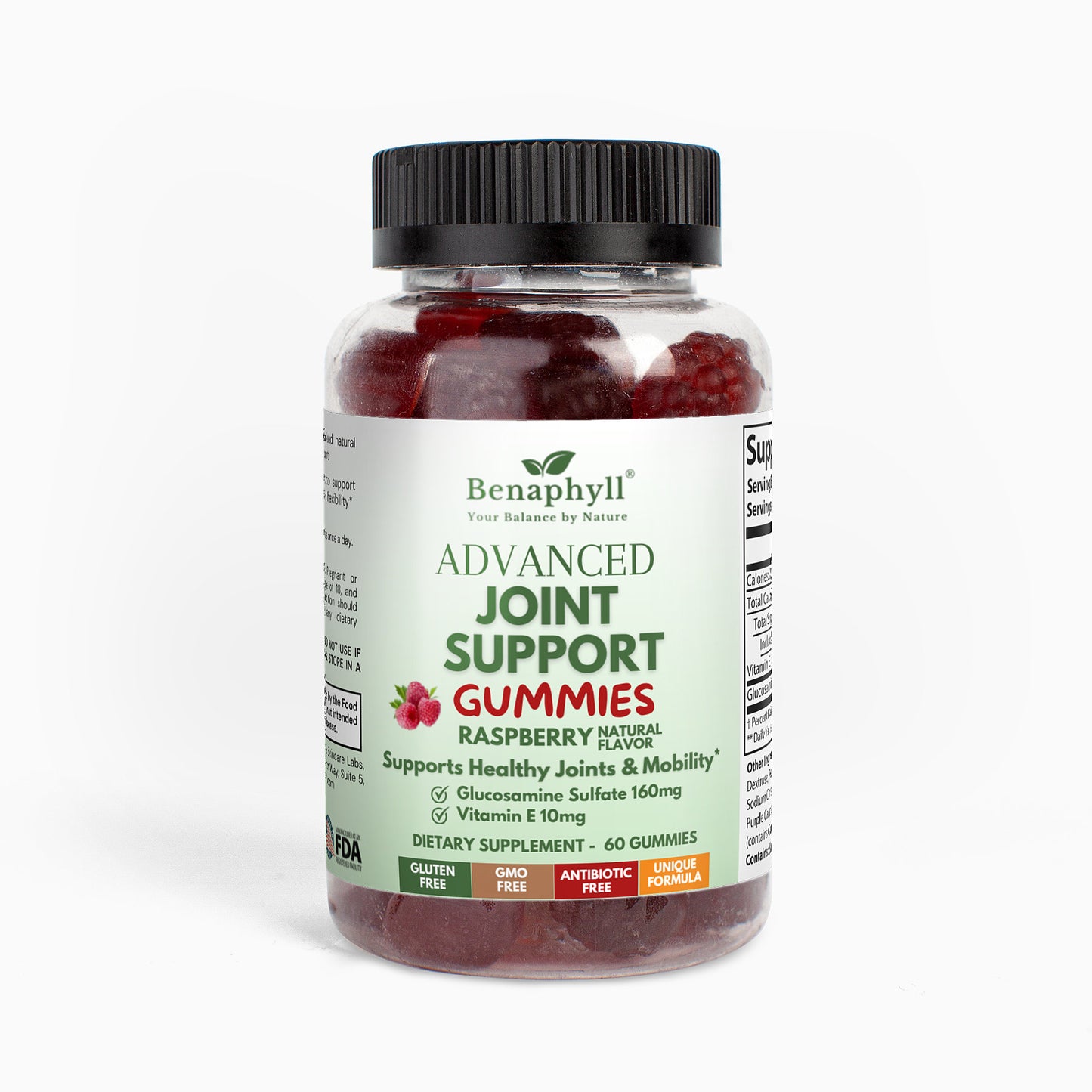 Advanced Joint Support Gummies - Raspberry Flvr.