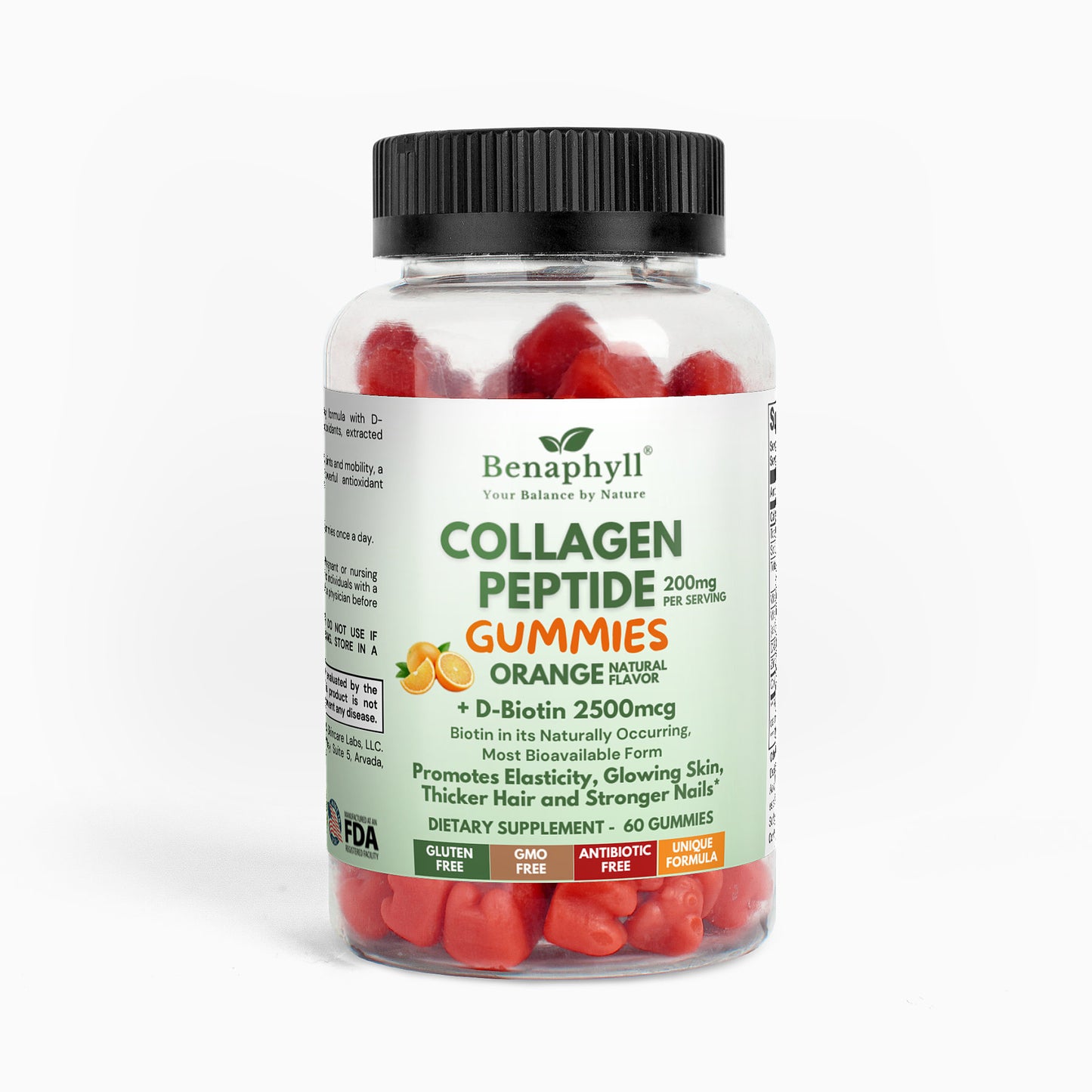 Collagen Peptide Gummies - Orange Flvr.