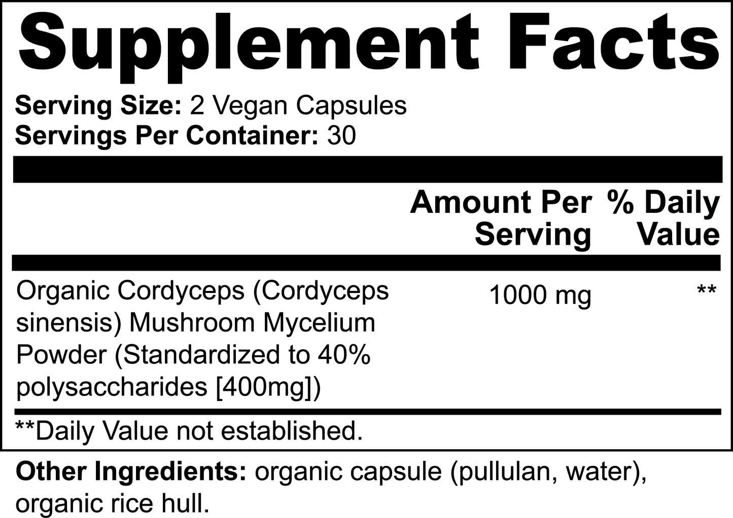 Cordyceps Mushroom Caps