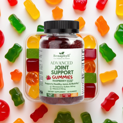 Advanced Joint Support Gummies - Raspberry Flvr.