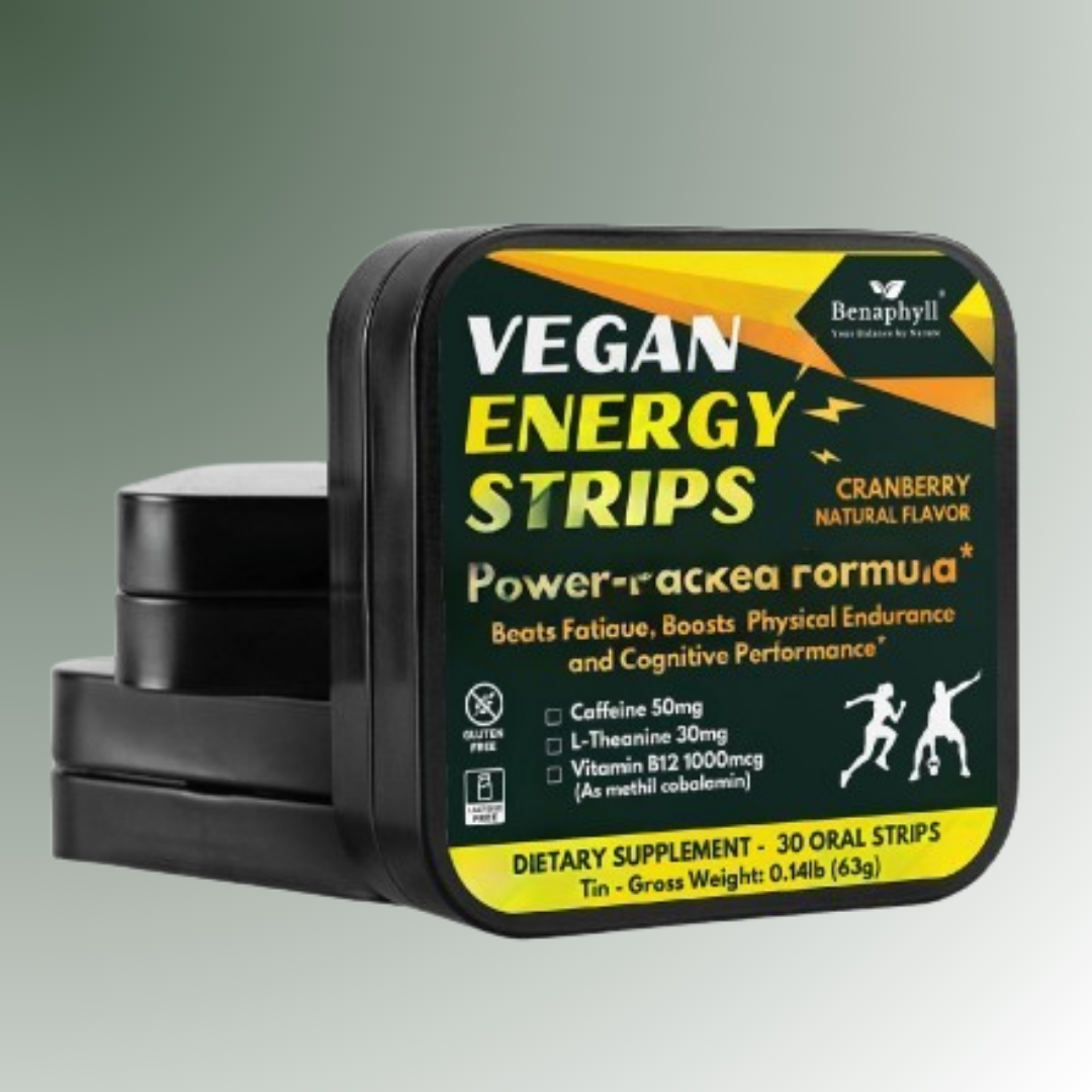 Vegan Energy Strips Tin - Cranberry Flvr.