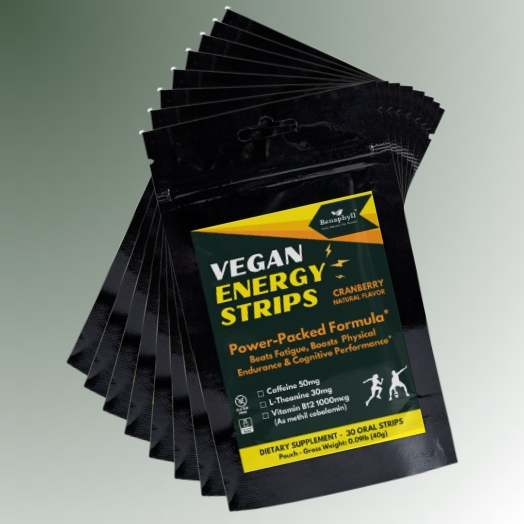 Vegan Energy Strips Pouch - Cranberry Flvr.