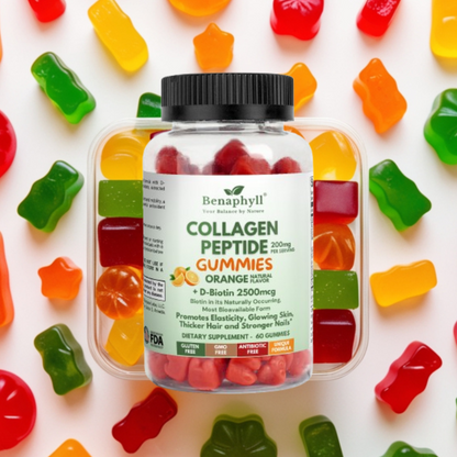 Collagen Peptide Gummies - Orange Flvr.