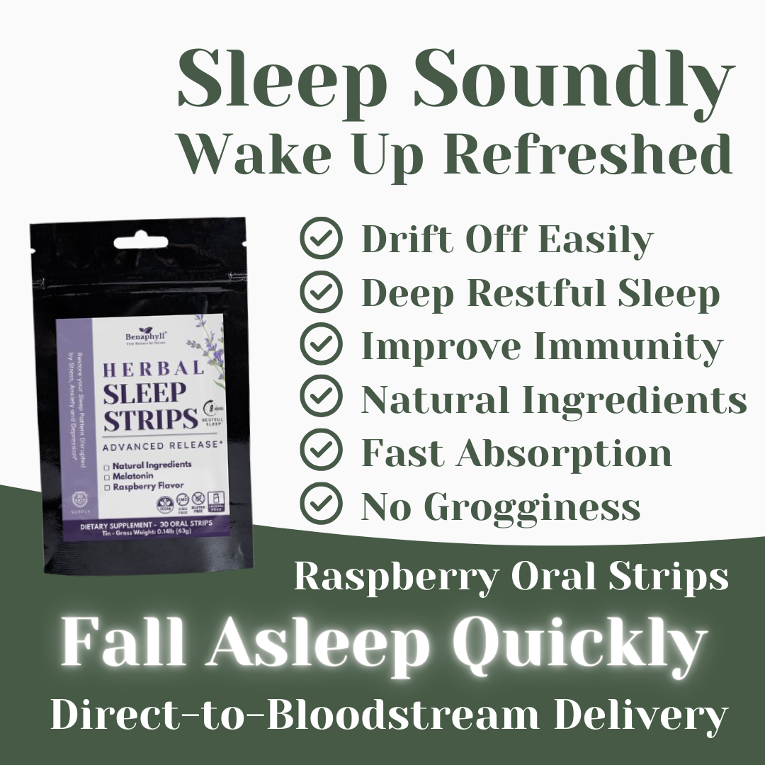 Herbal Sleep Strips Pouch - Raspberry Flvr.