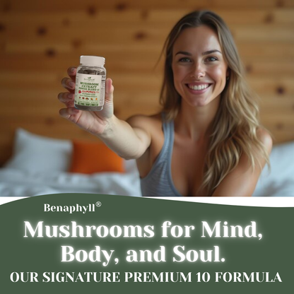 Mushroom Premium 10 Gummies - Raspberry Flvr.