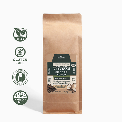 Mushroom Coffee Fusion - Lion’s Mane & Chaga 16oz