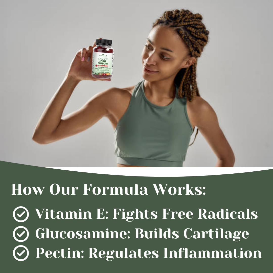 Advanced Joint Support Gummies - Raspberry Flvr.