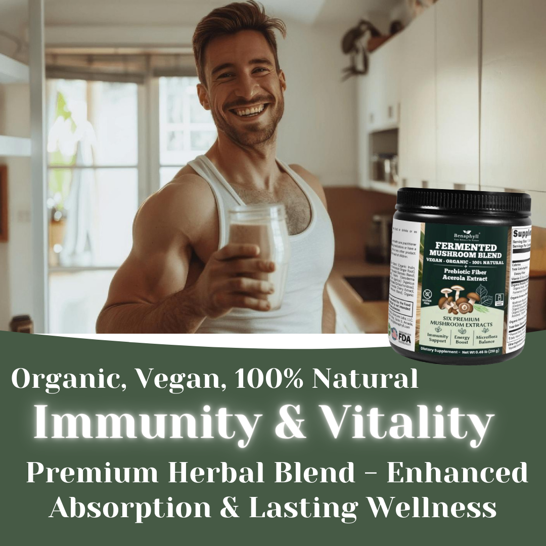 Fermented Mushroom Blend & Prebiotic