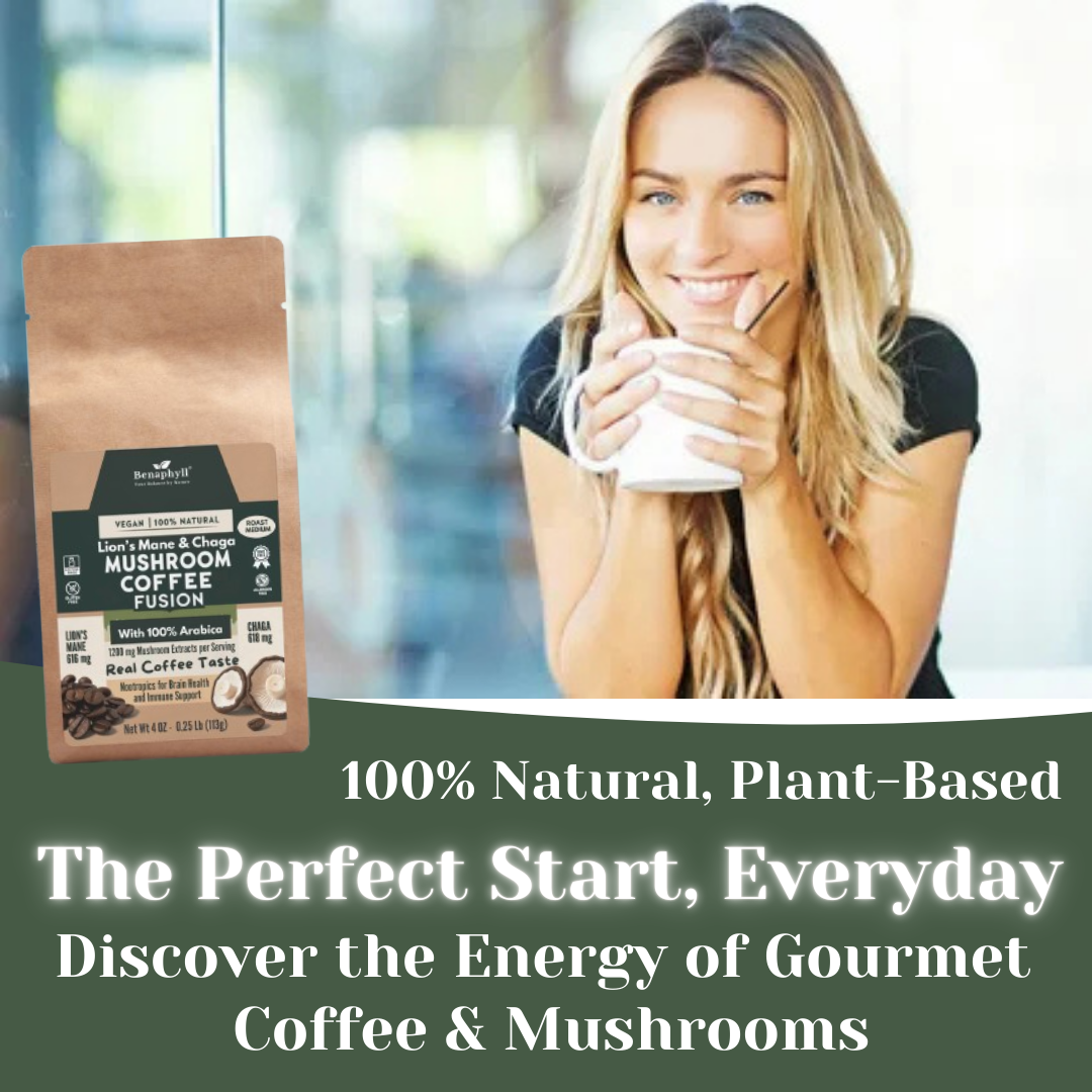 Mushroom Coffee Fusion - Lion’s Mane & Chaga 4oz