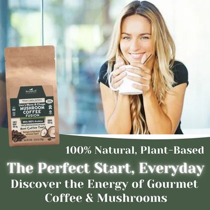 Mushroom Coffee Fusion - Lion’s Mane & Chaga 4oz