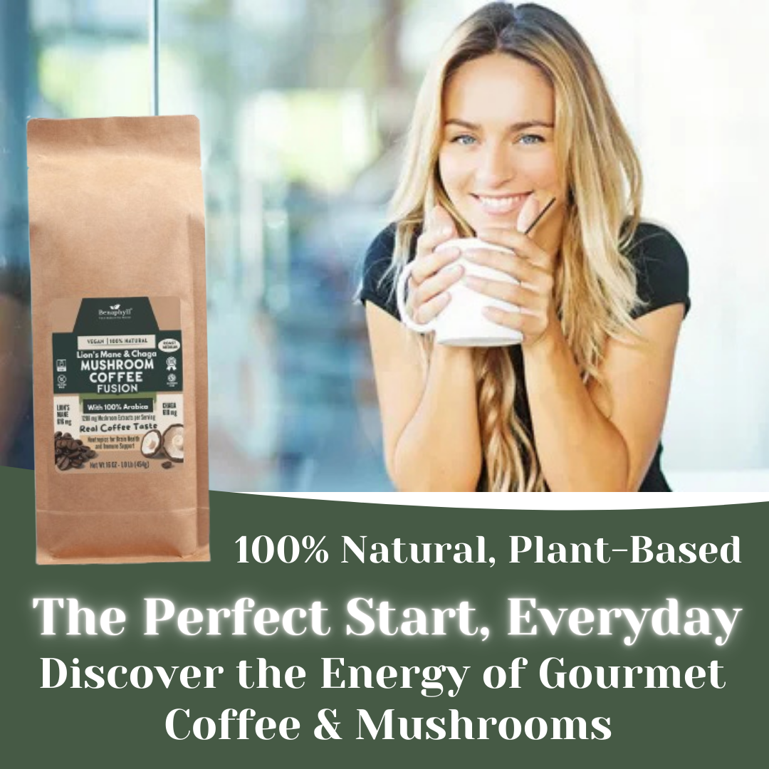 Mushroom Coffee Fusion - Lion’s Mane & Chaga 16oz