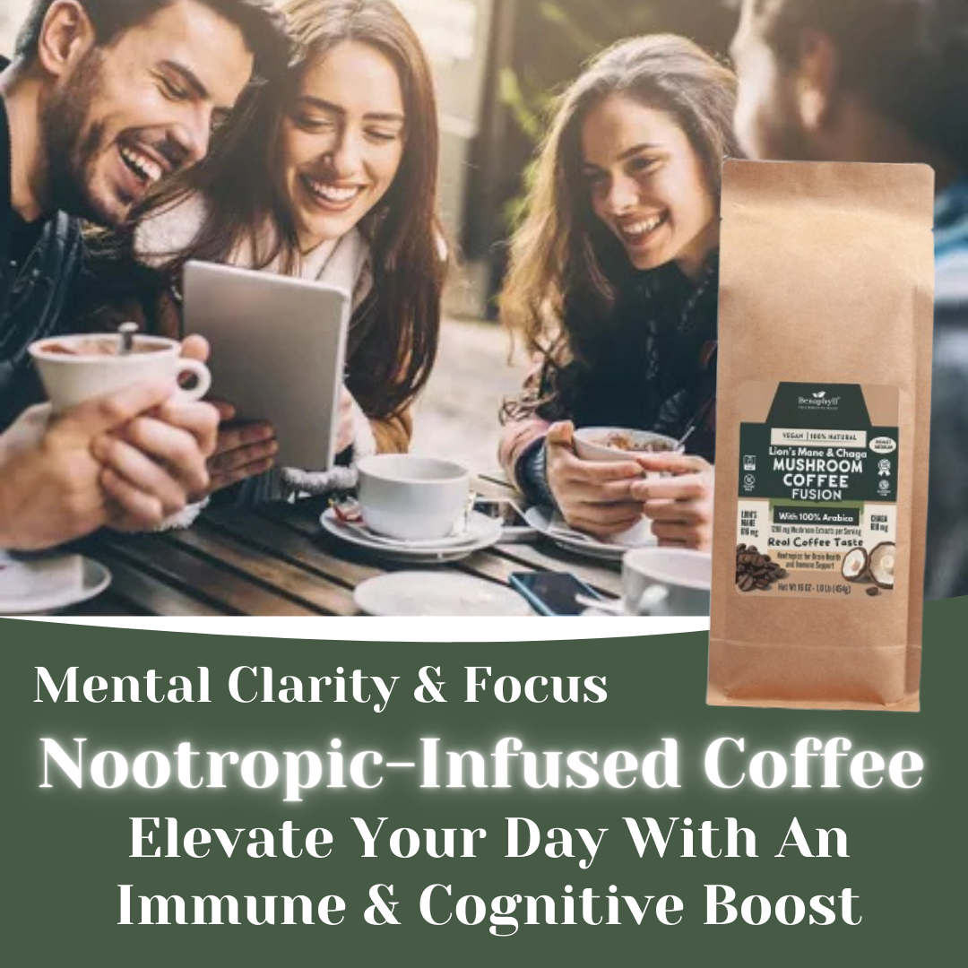 Mushroom Coffee Fusion - Lion’s Mane & Chaga 16oz