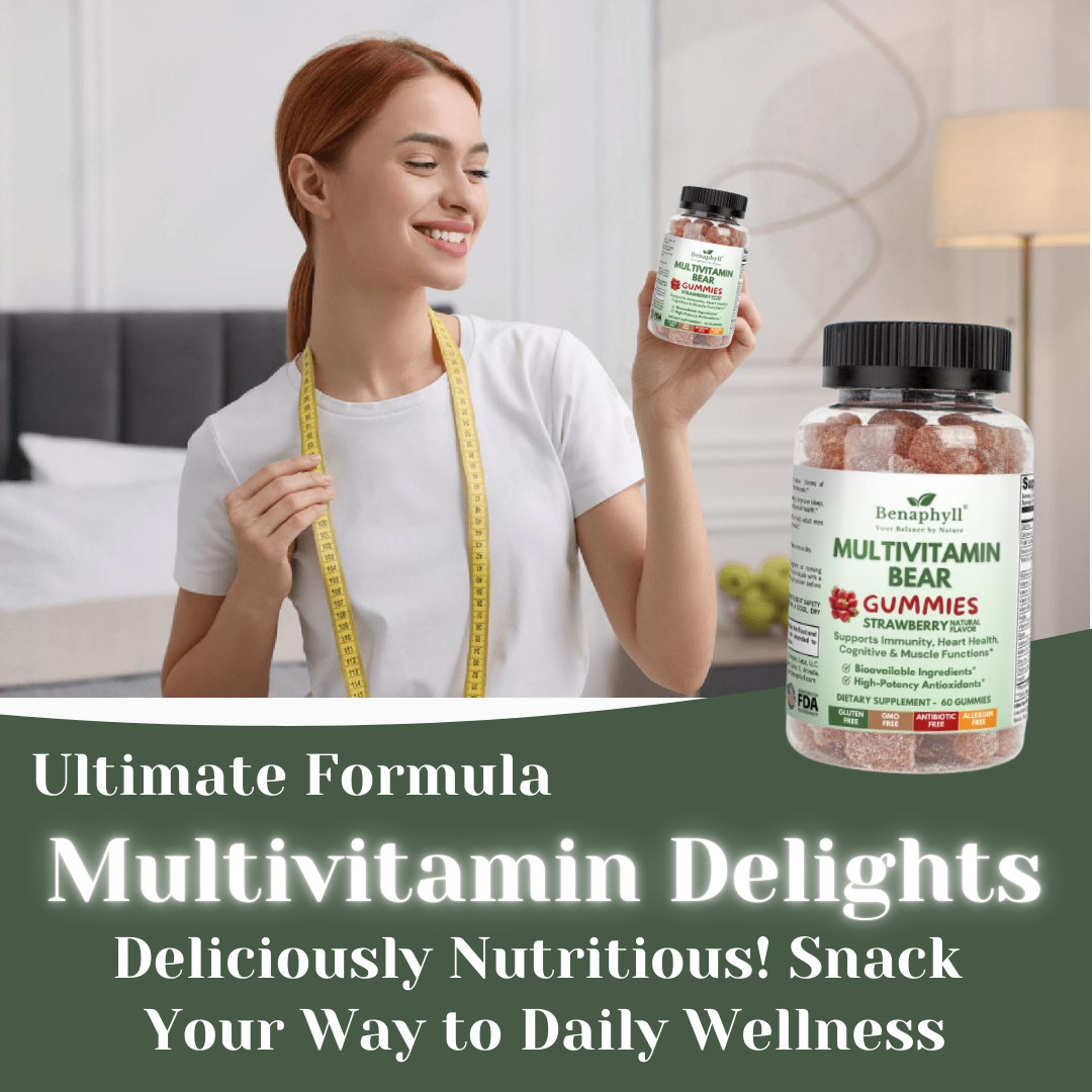 Multivitamin Bear Gummies - Strawberry Flvr.