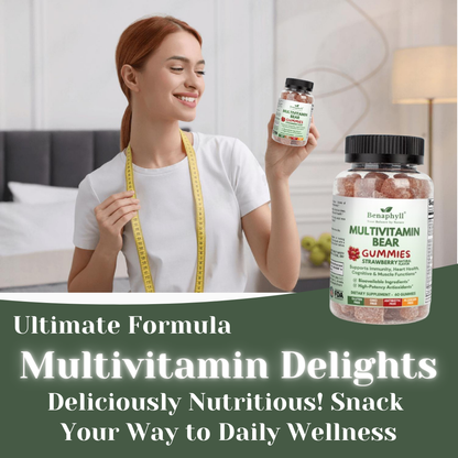 Multivitamin Bear Gummies - Strawberry Flvr.