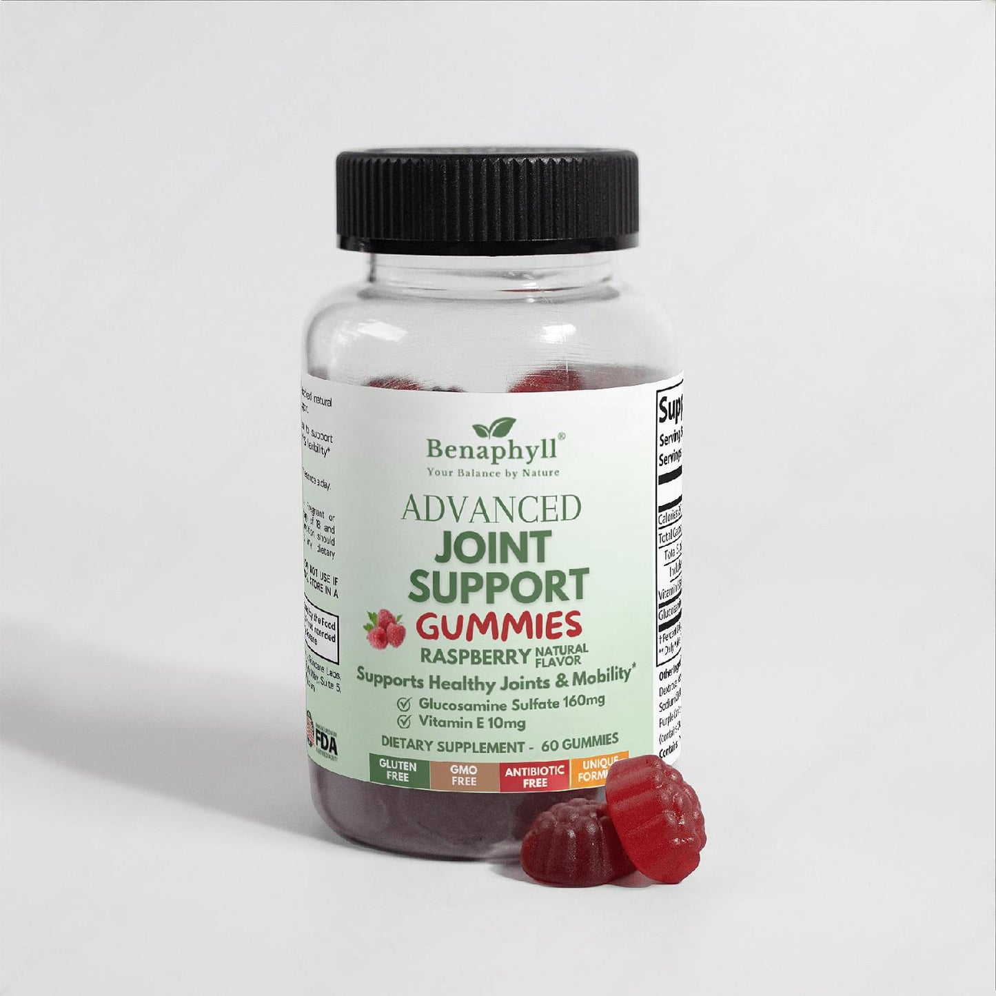 Advanced Joint Support Gummies - Raspberry Flvr.