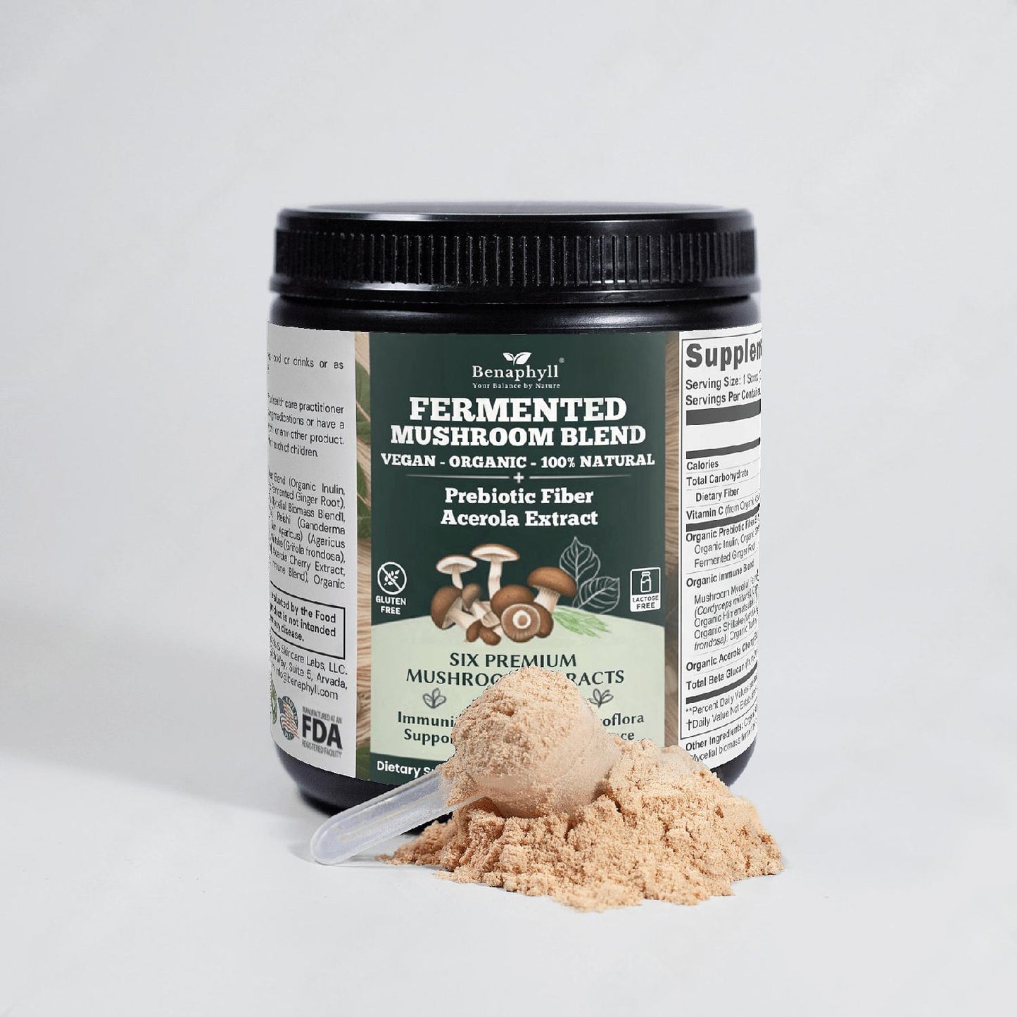 Fermented Mushroom Blend & Prebiotic