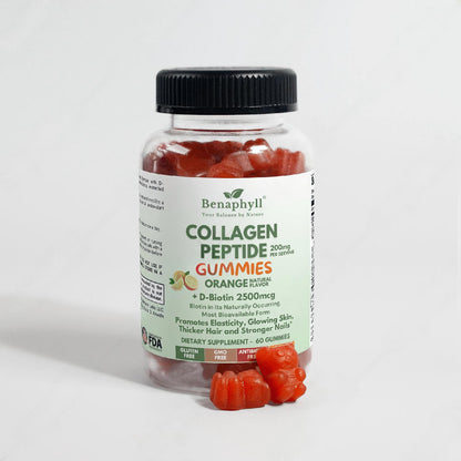 Collagen Peptide Gummies - Orange Flvr.